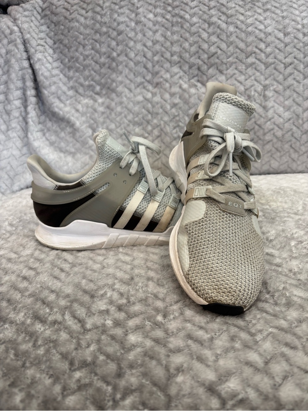 adidas EQT Support ADV Women's Grey Knit Sneakers